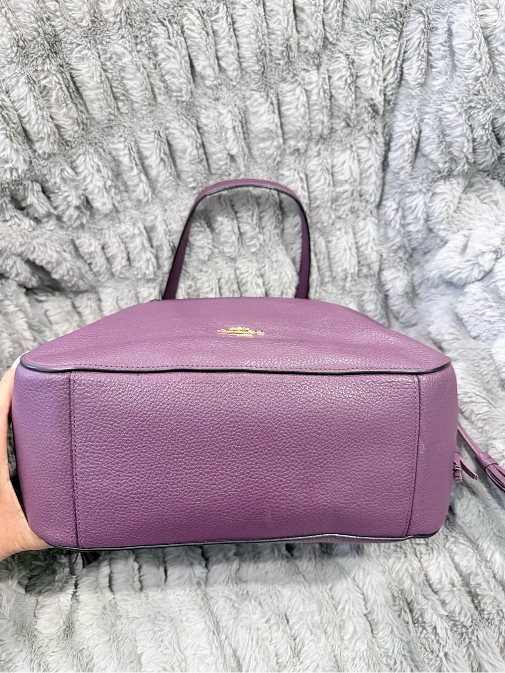ELLE CHAIN TOTE (COACH F72650) GOLD/BLACKBERRY